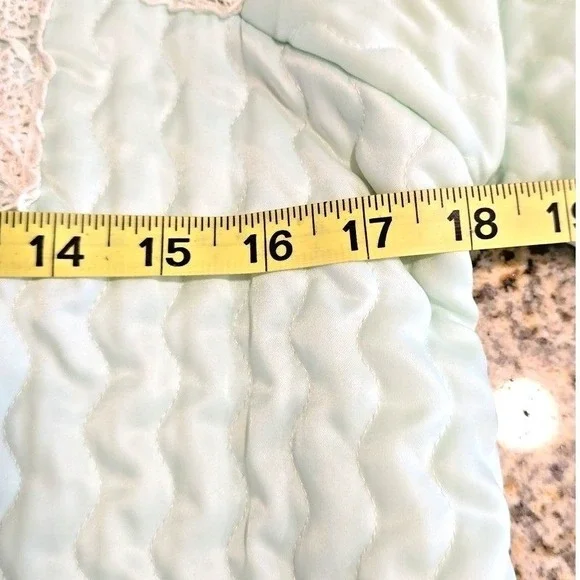 60s Vintage Christian Dior Lane Bryant Robe Women's‎ Small Quilted Lace Robe - Picture 13 of 16